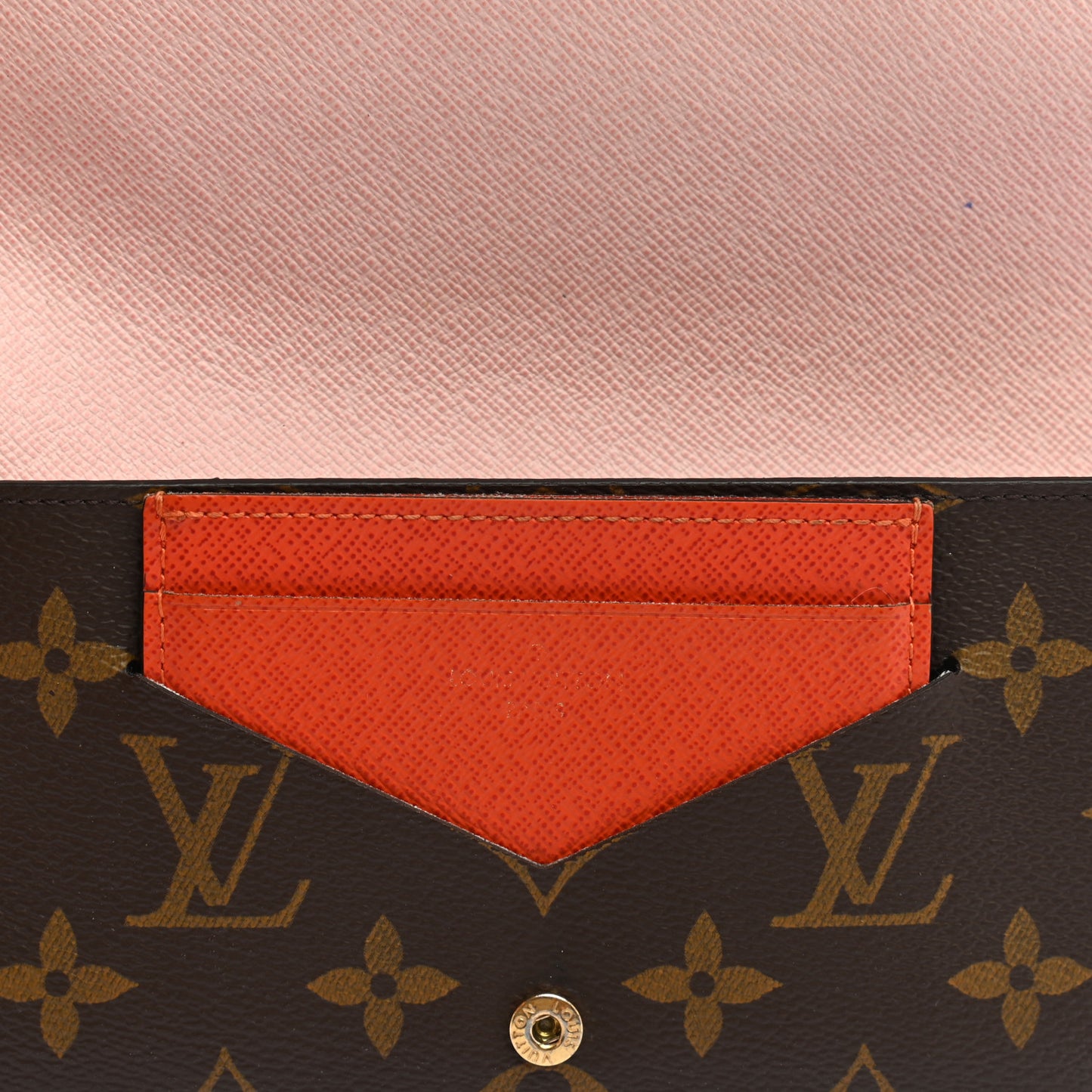 Monogram Jeanne Wallet Rose Ballerine