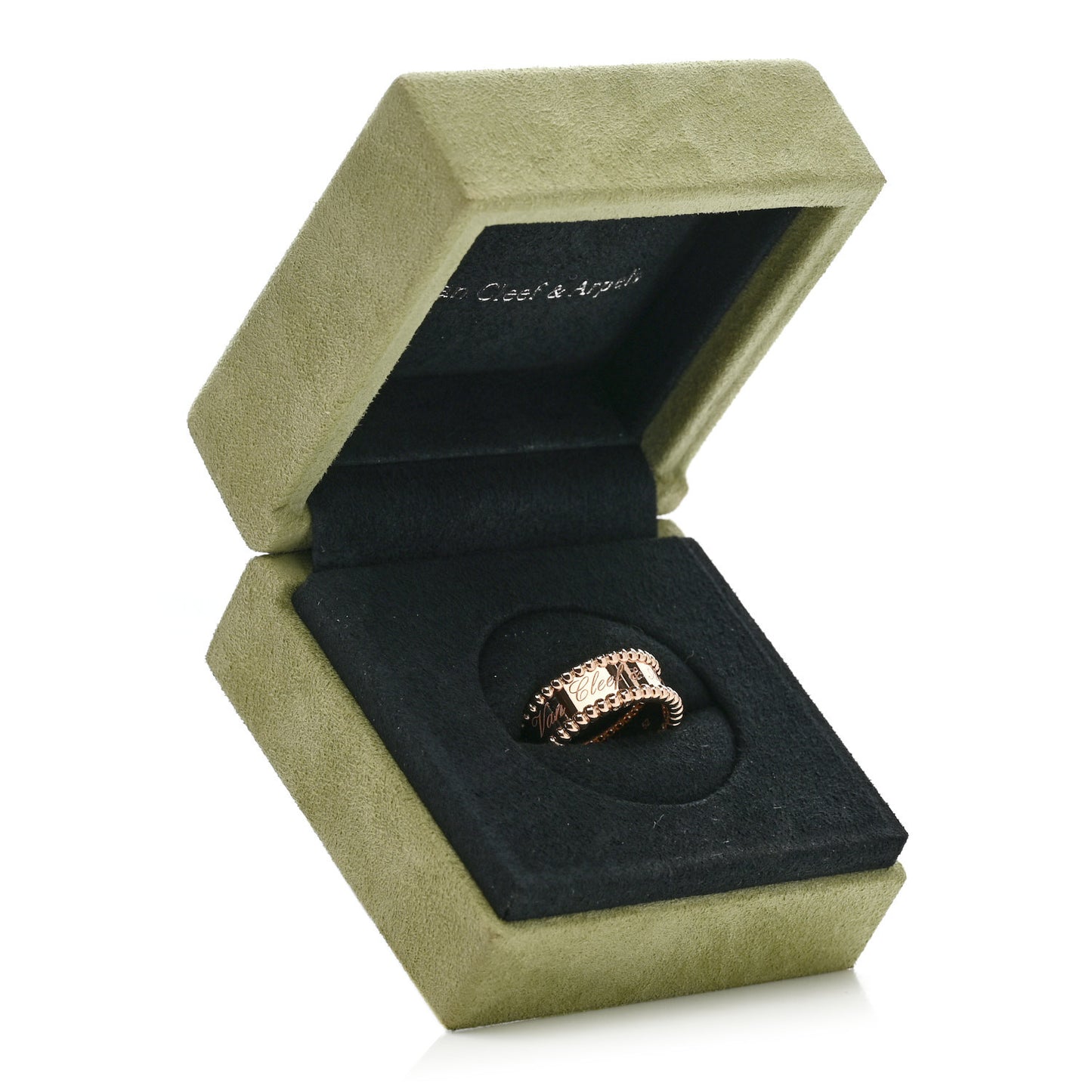 18K Rose Gold Perlee Signature Ring 52 6