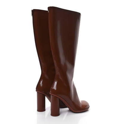 Bottega Veneta Patent Lambskin Atomic Boots 40 Brown Sugar 4 of 7