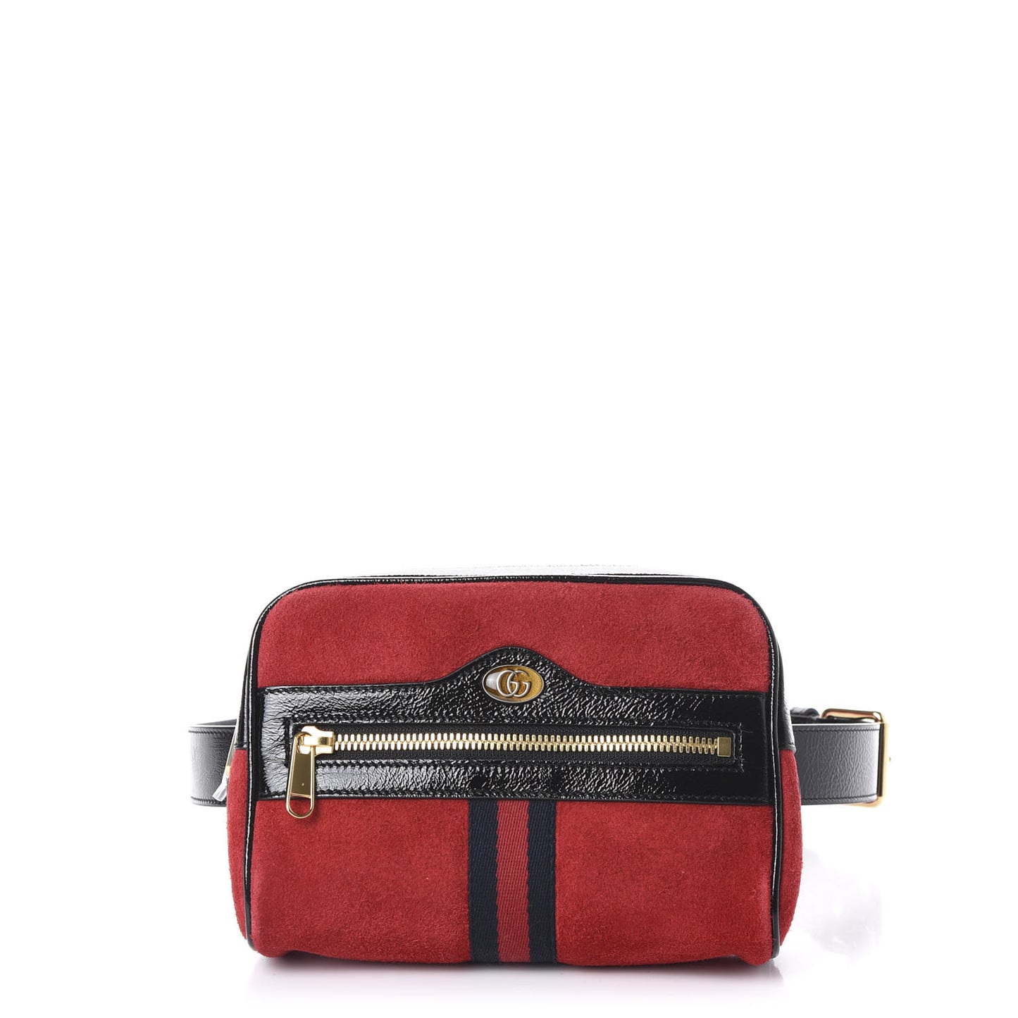 Suede Small Ophidia Belt Bag 85 34 Hibiscus Red