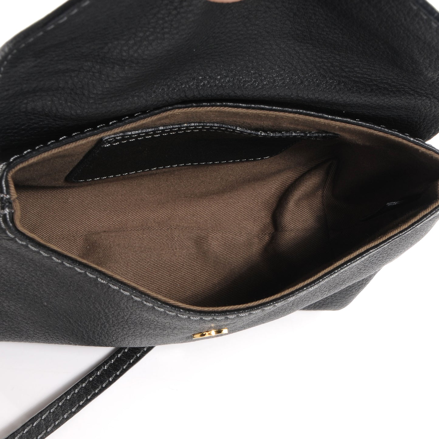 Calfskin Small Marcie Crossbody Bag Black