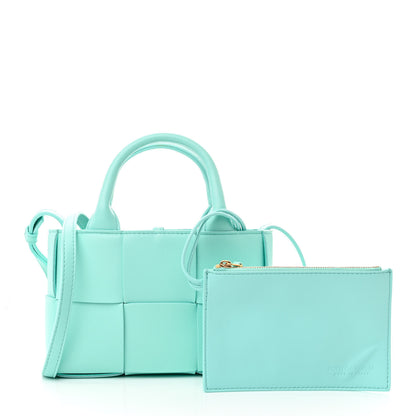 Bottega Veneta Lambskin Maxi Intreccio Candy Arco Tote Celadon 3 of 10