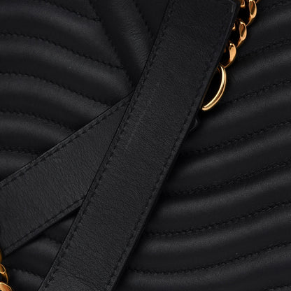 Louis Vuitton Calfskin New Wave Chain Tote Black 11 of 12