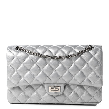 Chanel Metallic Aged Calfskin 2.55 Reissue 225 Flap Silver 1 of 10