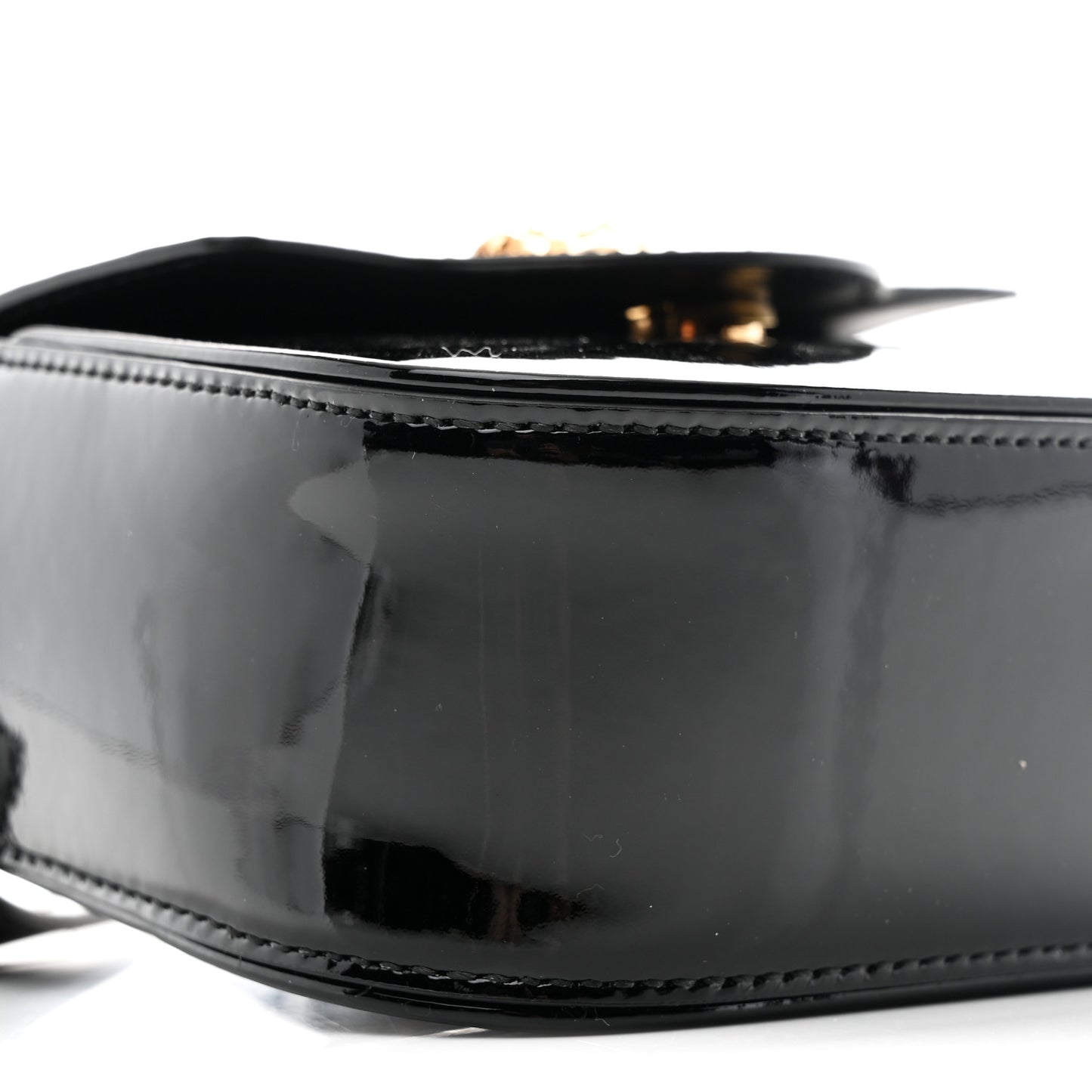 Patent Mini La Medusa Bag Black