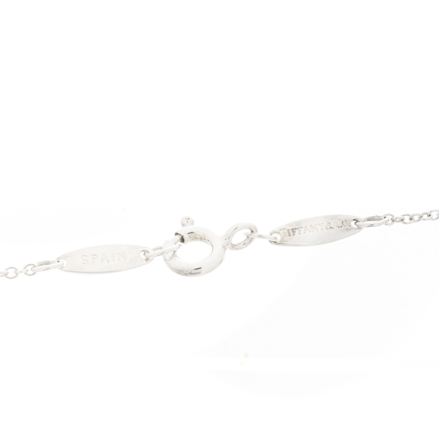 Tiffany Sterling Silver Aquamarine Elsa Peretti Color By The Yard Bracelet 3 of 6