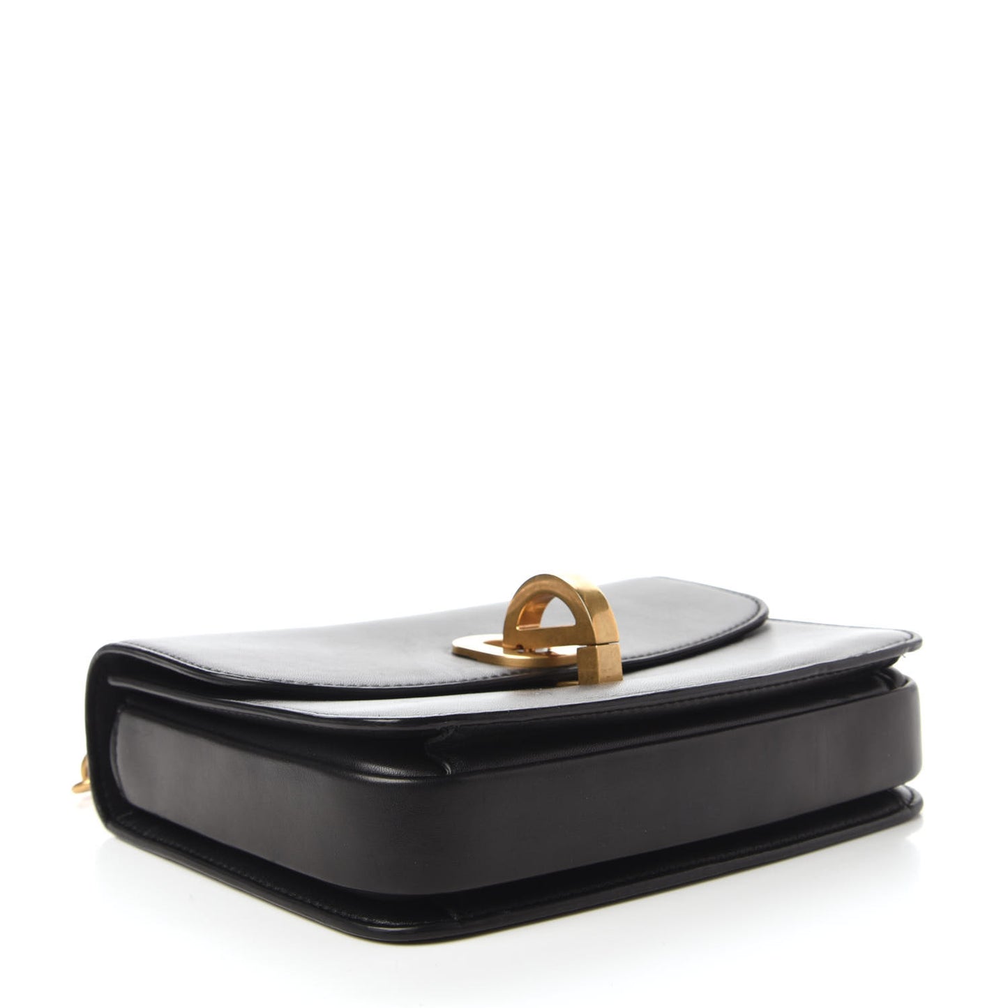 Lambskin 21st Chain Flap Bag Black