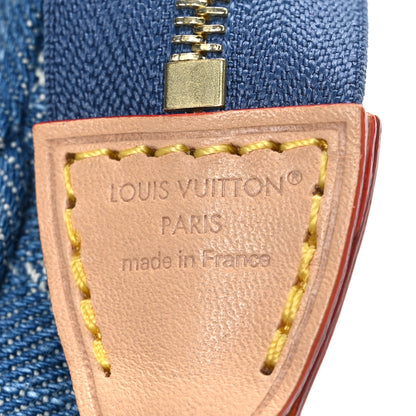 Louis Vuitton LV X TM Monogram Denim Cerises Pochette Accessories Blue 7 of 10