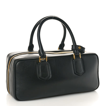 Miu Miu Calfskin Arcadie Top Handle Bag Black 3 of 9