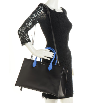 Balenciaga Calfskin Karung S Padlock Nude Work Black Electric Blue 2 of 9