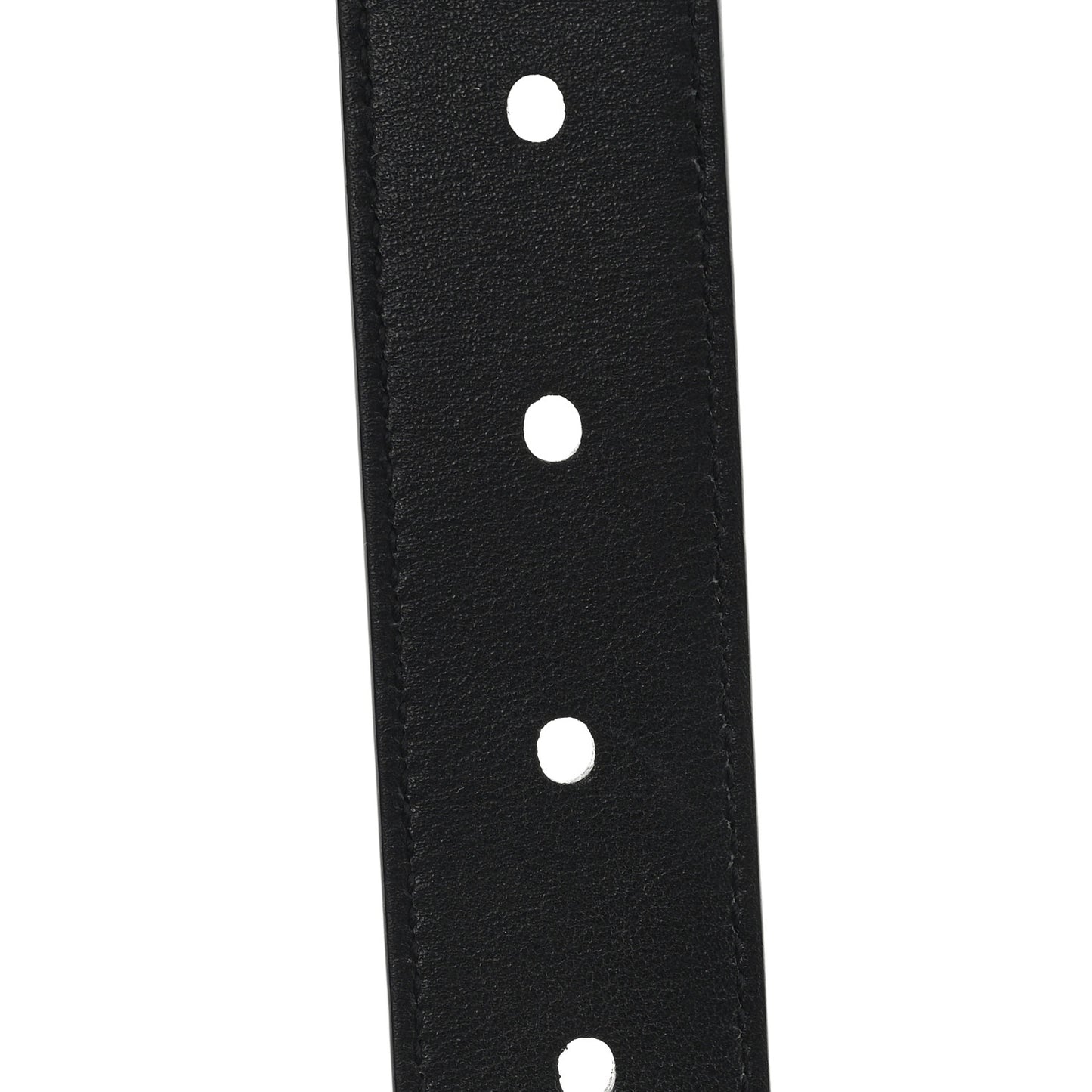 Grained Calfskin Monogram Cassandre Square Buckle Belt 80 32 Black