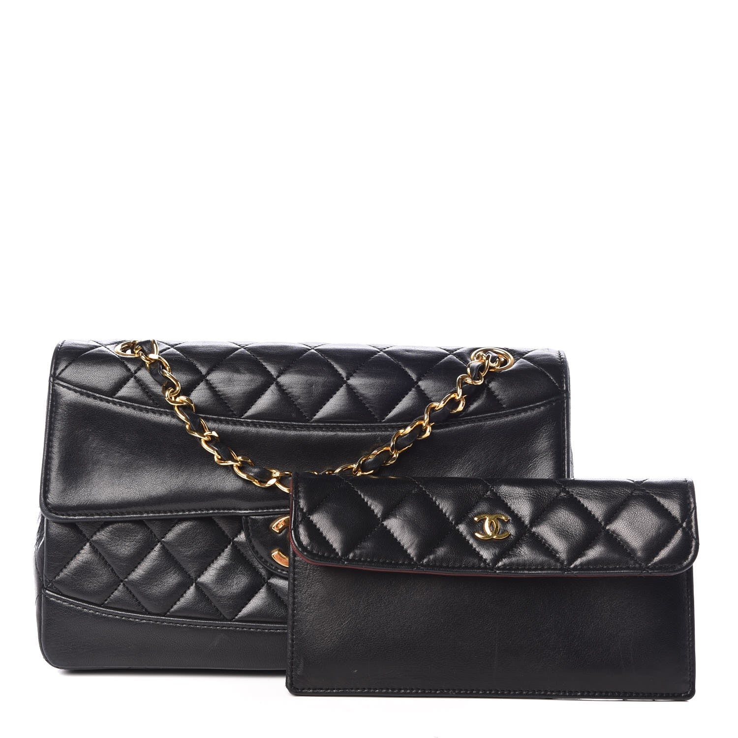 Chanel Lambskin Quilted Small Single Flap Black 10 of 11