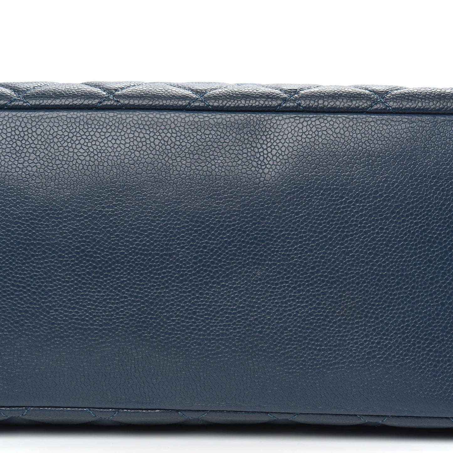 Caviar Quilted Grand Shopping Tote GST Dark Blue