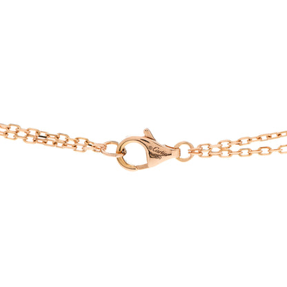 Cartier 18K Pink Gold 2 Diamond LOVE Necklace 6 of 8