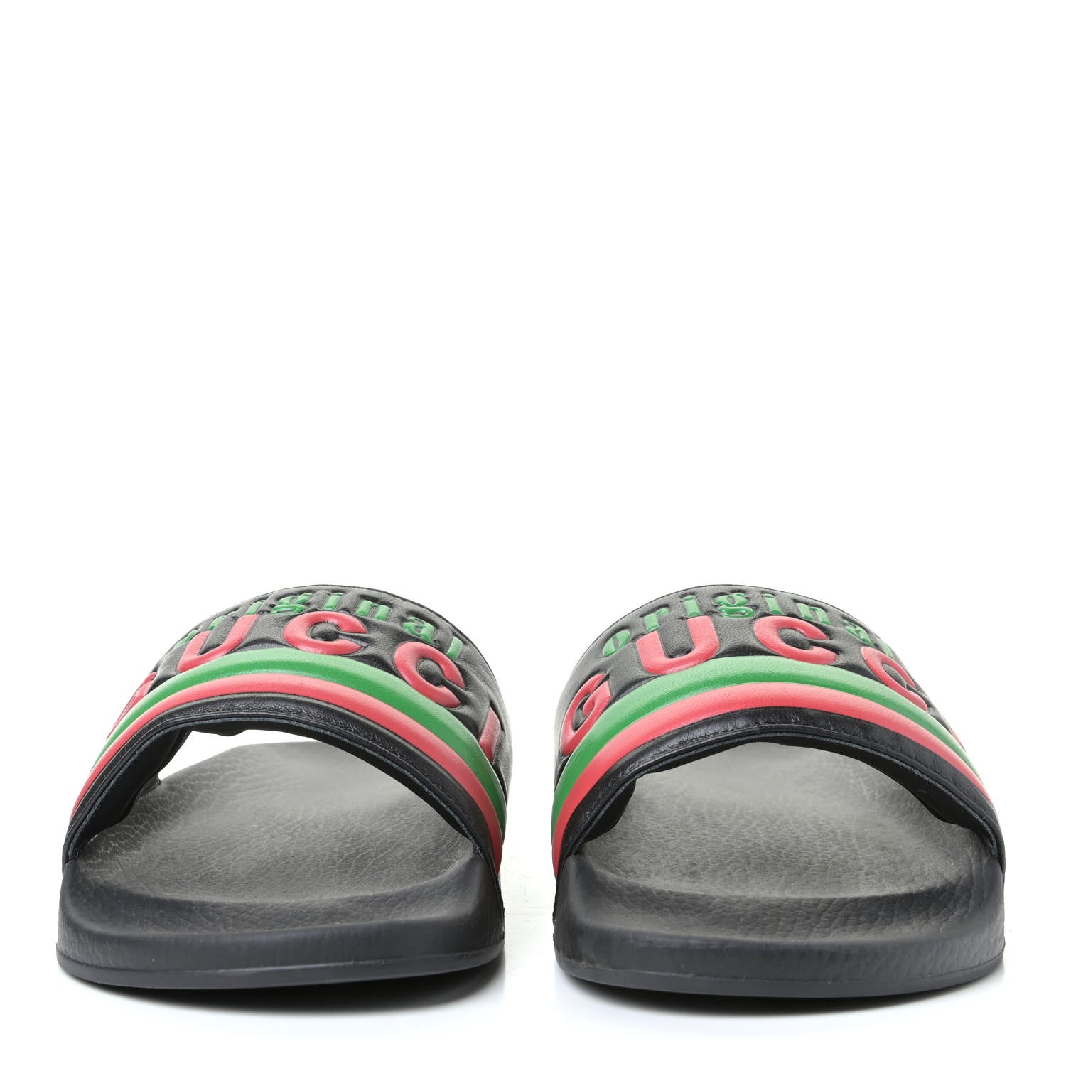 Gucci Nappa Original Gucci Mens Slide Sandals 10 Black 2 of 6