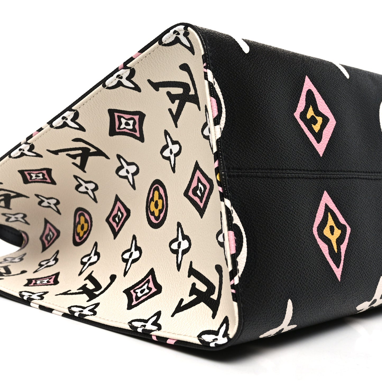 Monogram Giant Wild At Heart Onthego GM Black