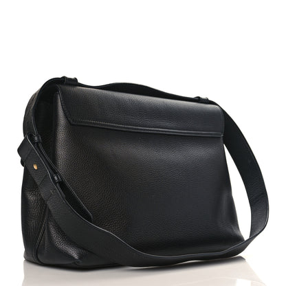 Gucci Calfskin Large GG Marmont Shoulder Bag Black 2 of 8