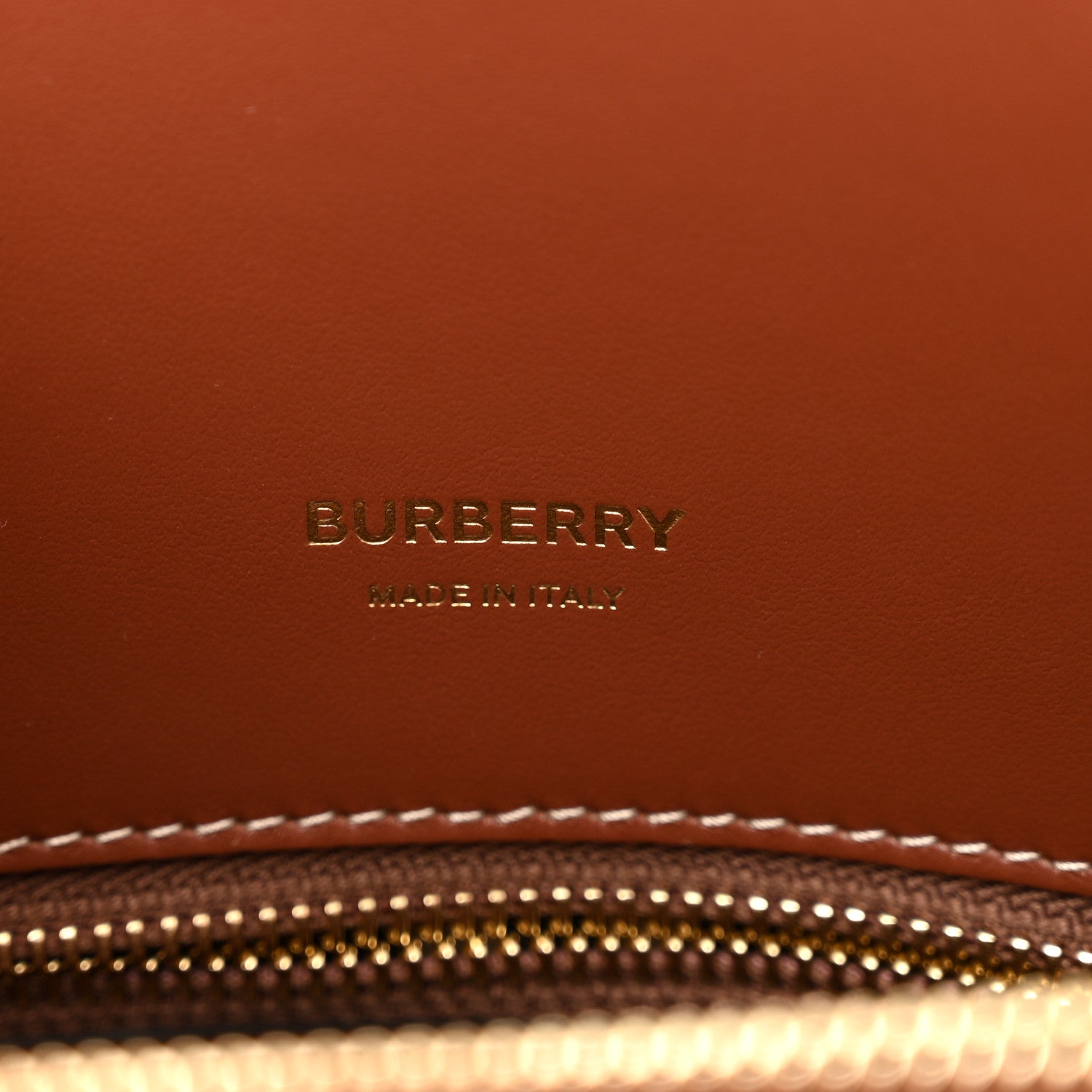 Burberry Calfskin Vintage Check Mini Two Handle Title Bag Black 6 of 9