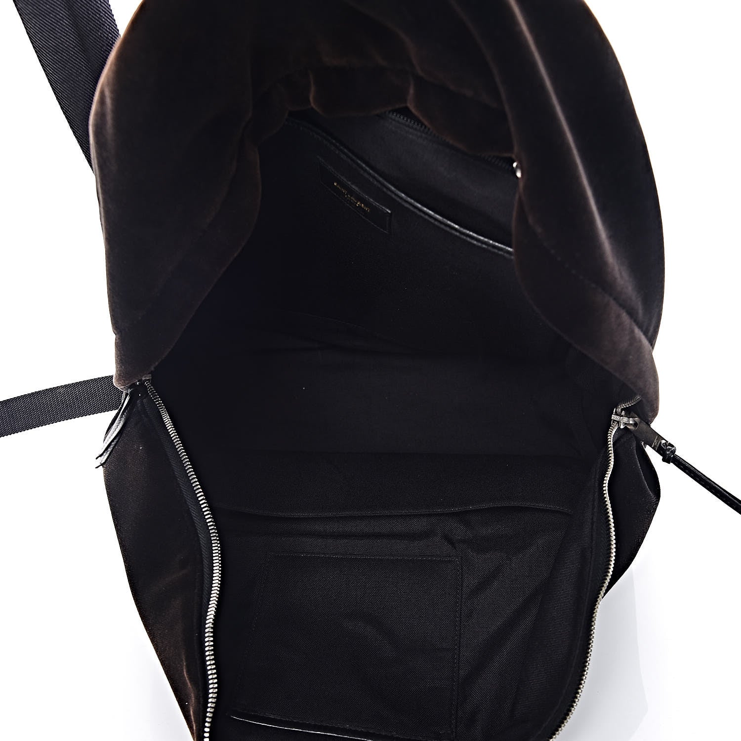 Saint Laurent Velvet City Backpack Black 5 of 13