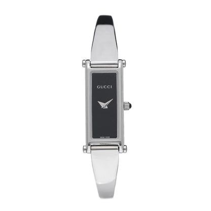 Gucci Stainless Steel 12mm 1500L Horsebit Quartz Watch Black 1 of 6