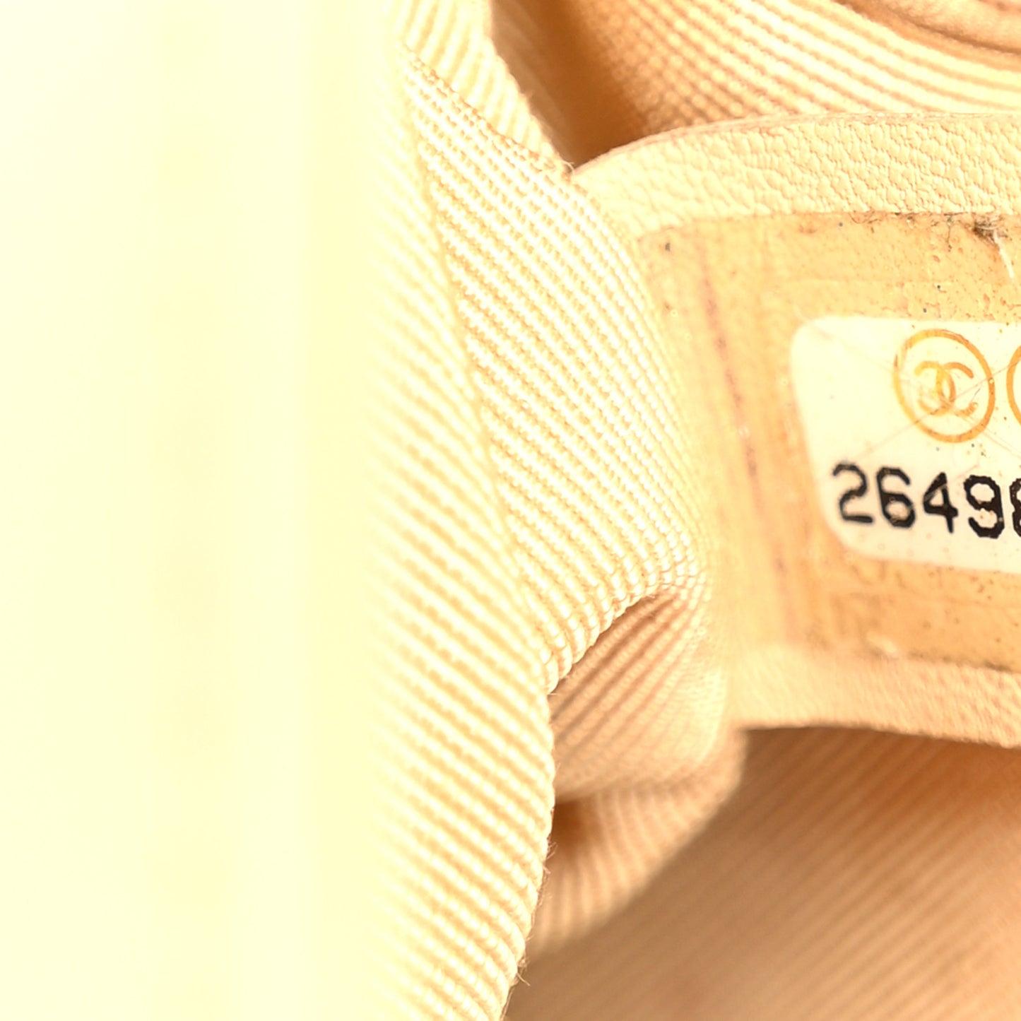 Calfskin Quilted Small Boy Handle Flap Beige