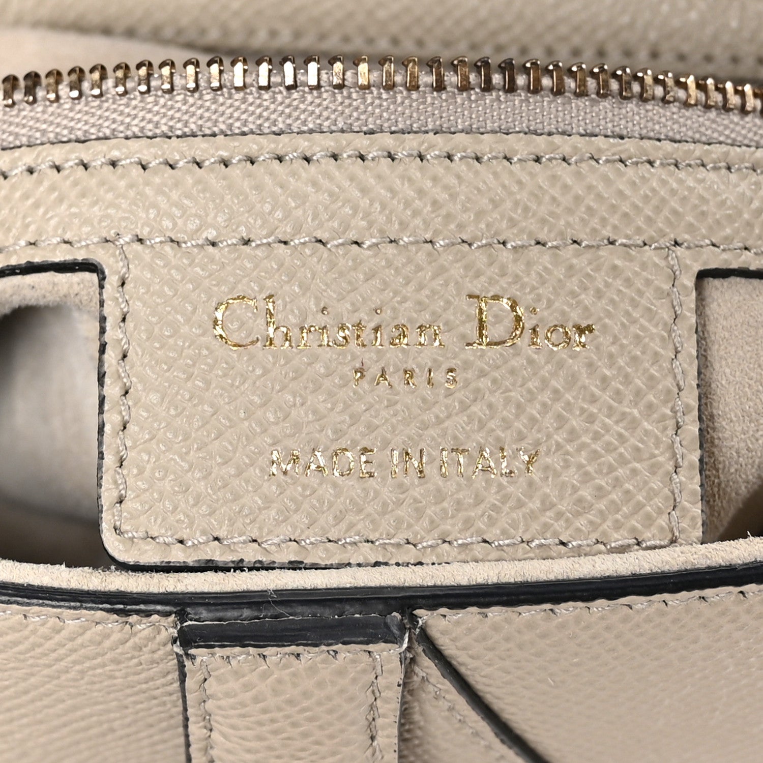 Christian Dior Grained Calfskin Saddle Bag Sand 6 of 10