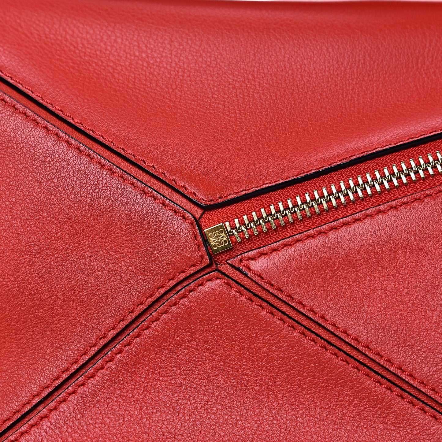 Calfskin Small Puzzle Bag Scarlet