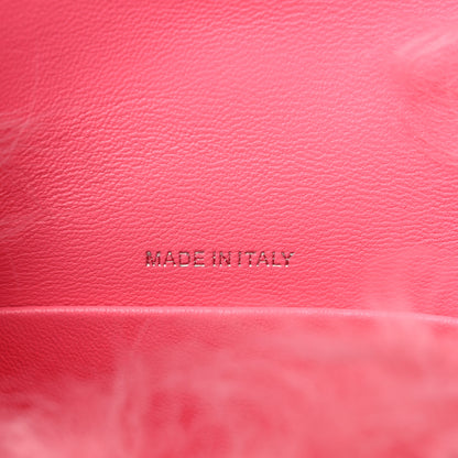 Chanel Shearling Lambskin CC Hook Card Holder Pink 7 of 10