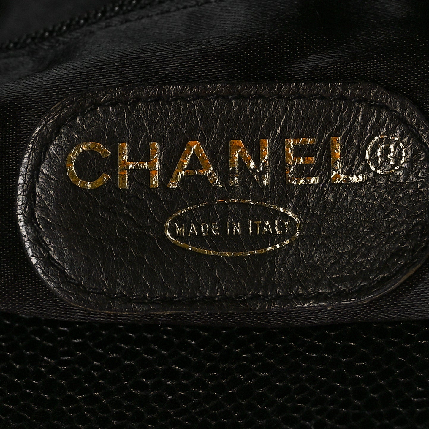 Caviar Large CC Shoulder Bag Black