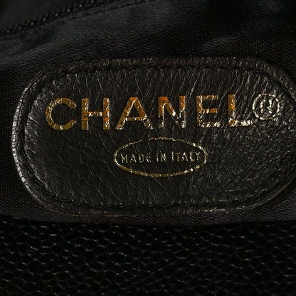 Chanel Caviar Large CC Shoulder Bag Black 6 of 10