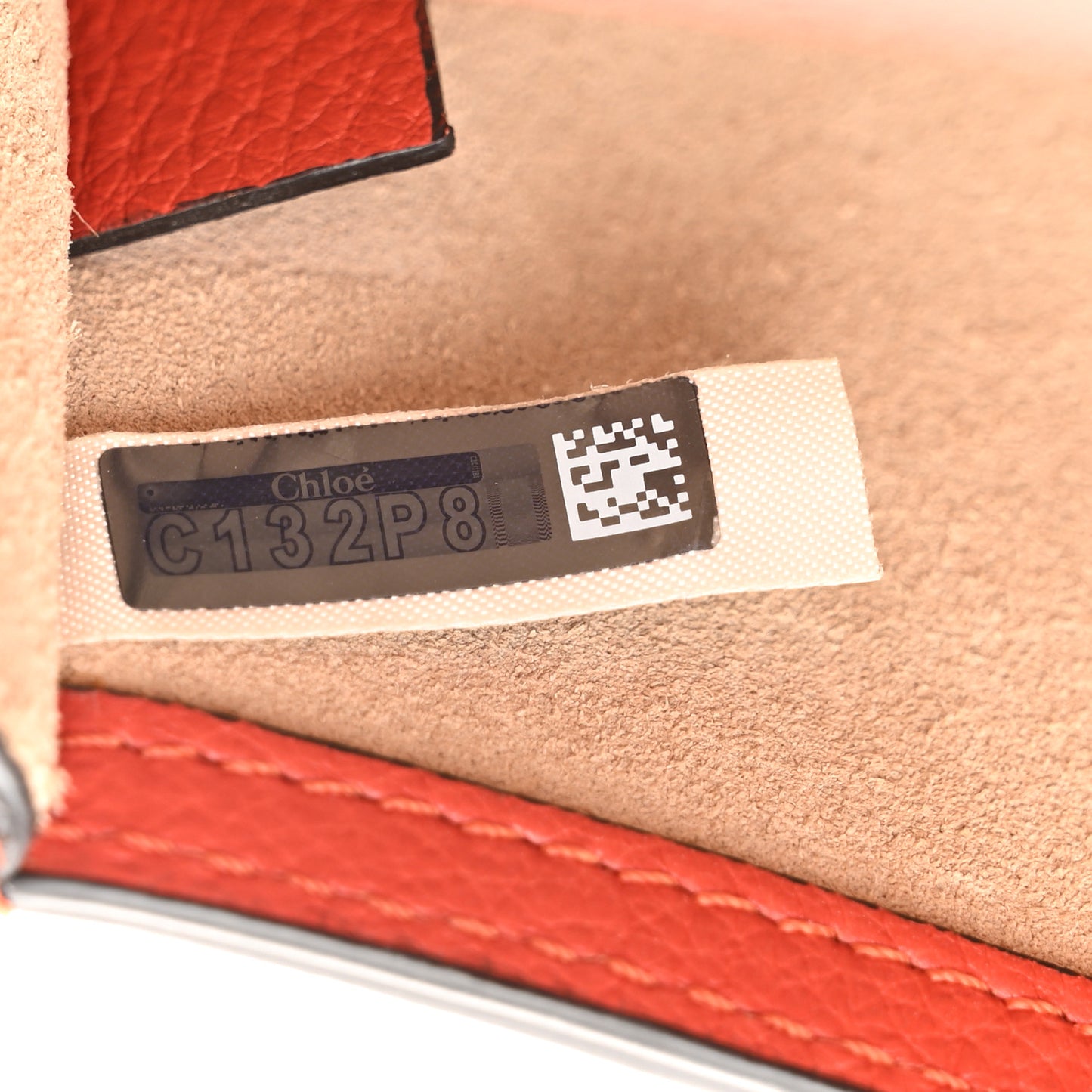Calfskin Suede Medium Nile Bracelet Bag Earthy Red