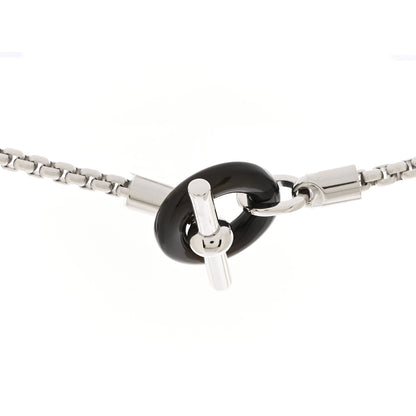 Hermes Palladium Buffalo Horn Swift Meli-Melo Necklace Vert Veronese Bleu Saphir 5 of 8