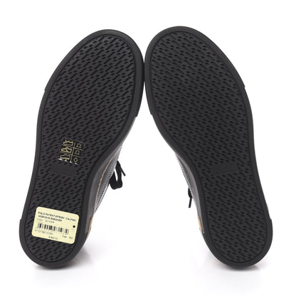 Hermes Patent Epsom Womens Polo Sneakers 35 Black 5 of 8