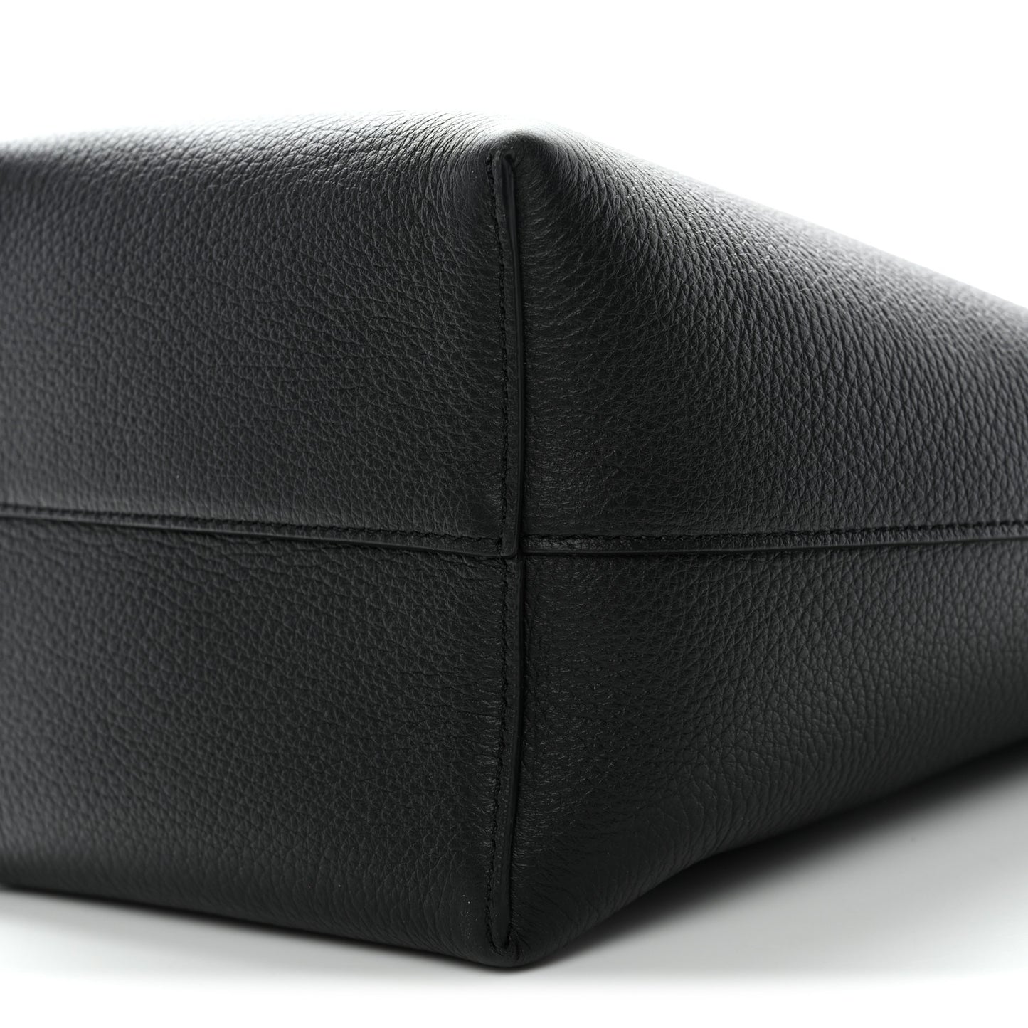 Grained Calfskin Small N/S Park Tote Black