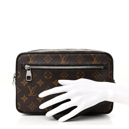 Louis Vuitton Monogram Macassar Kasai Clutch Black 2 of 11