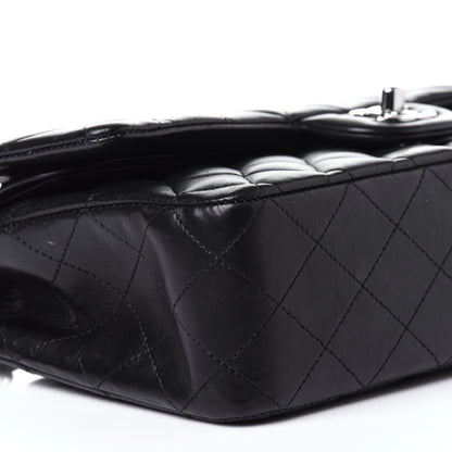 Chanel Lambskin Quilted Medium Double Flap Black 8 of 10