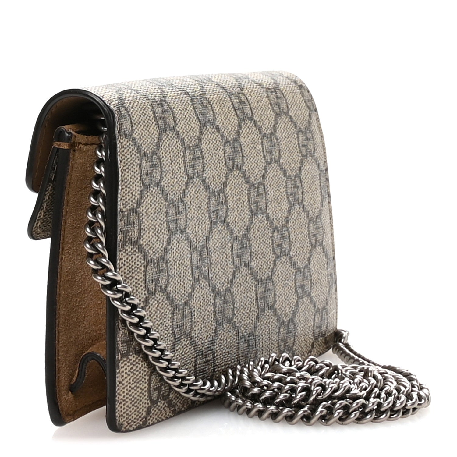 Gucci GG Supreme Monogram Super Mini Dionysus Shoulder Bag Taupe 3 of 9