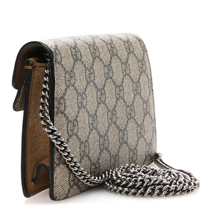Gucci GG Supreme Monogram Super Mini Dionysus Shoulder Bag Taupe 3 of 9