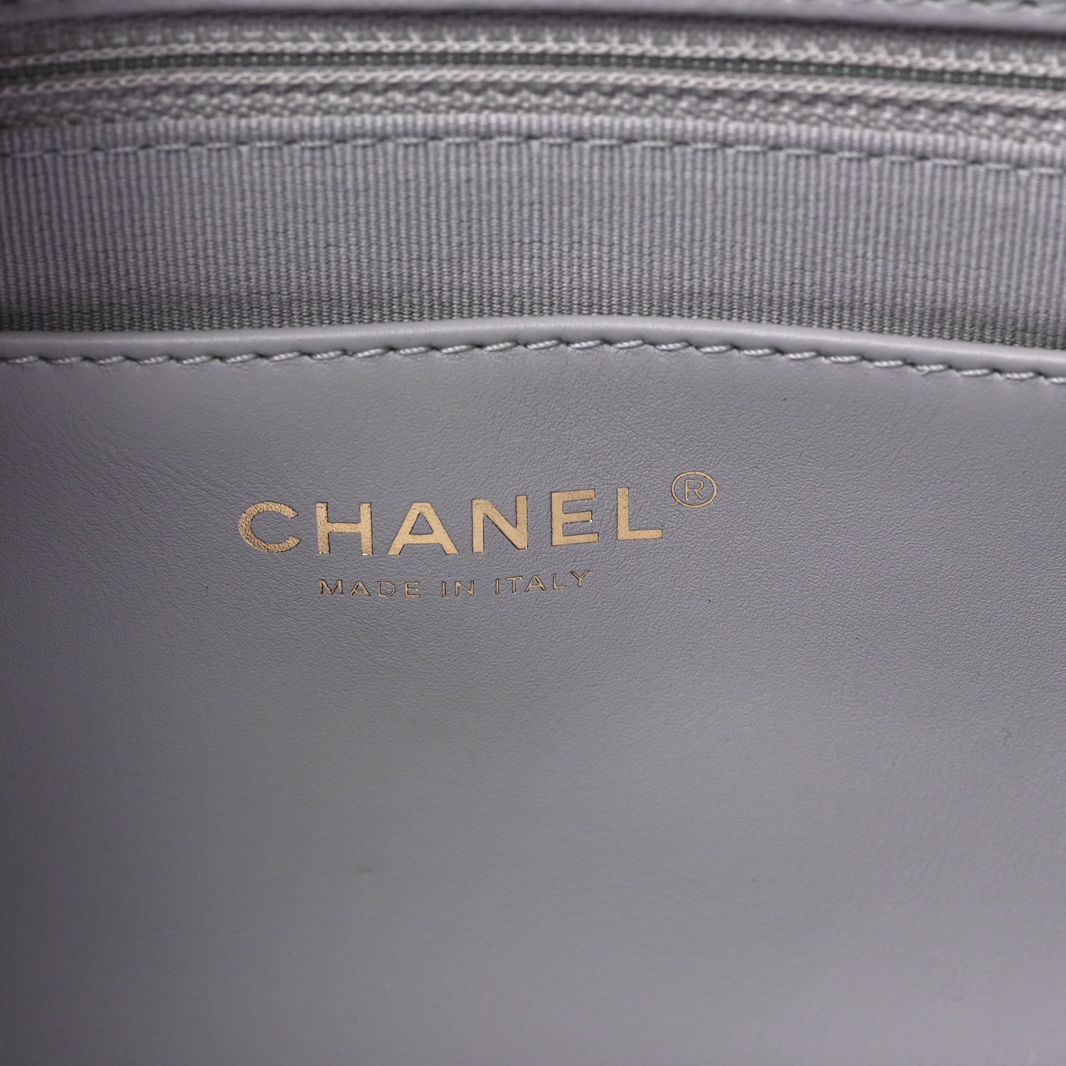 Chanel Lambskin Quilted Large Chain Hobo Light Grey 5 of 8