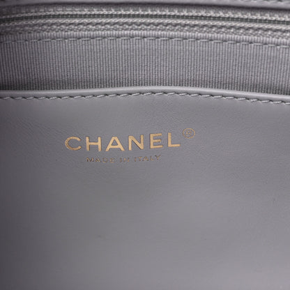 Chanel Lambskin Quilted Large Chain Hobo Light Grey 5 of 8