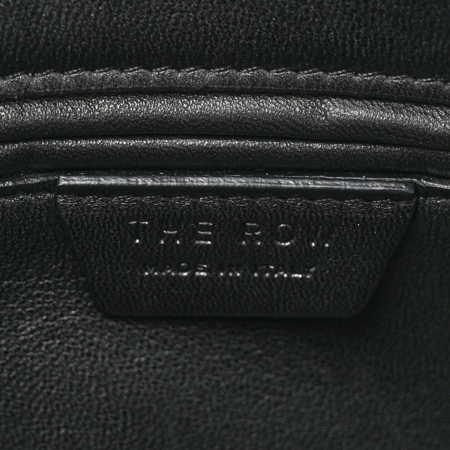 The Row Polished Saddle Calfskin Agnes Bag Black 6 of 9