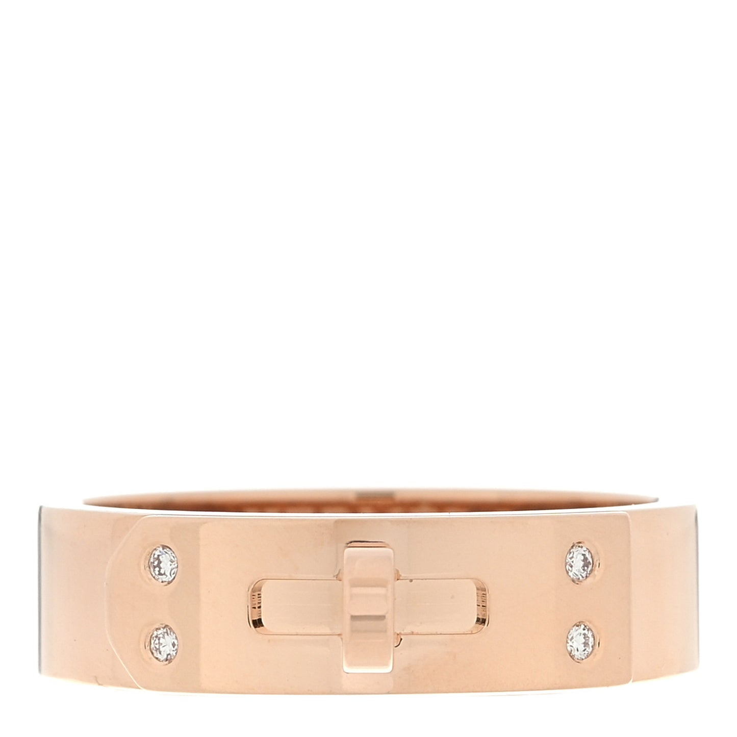 18K Rose Gold Diamond PM Kelly Ring 51 5.75