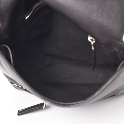 Givenchy Waxy Grained Calfskin Medium Pandora Pure Flap Bag Black 5 of 7