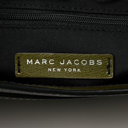 Marc Jacobs Snakeskin Embossed Mini Rider Crossbody Dark Martini Olive Green 5 of 8