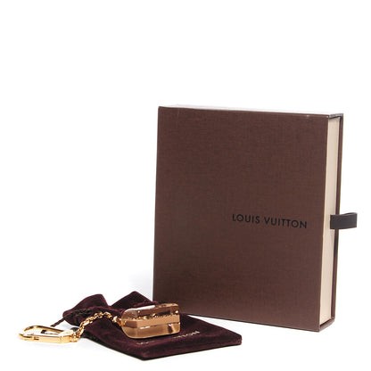 Louis Vuitton Resin Inclusion Speedy Bag Charm Key Chain Beige 3 of 4