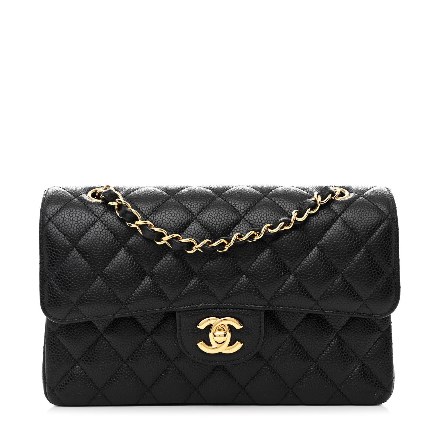 Chanel Caviar Quilted Small Double Flap Black 1 of 12