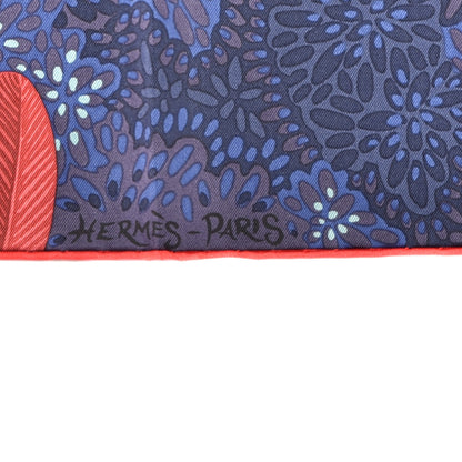 Hermes Silk L'Espirit de la Foret Scarf 90 Rouge Marine Rouge 2 of 3