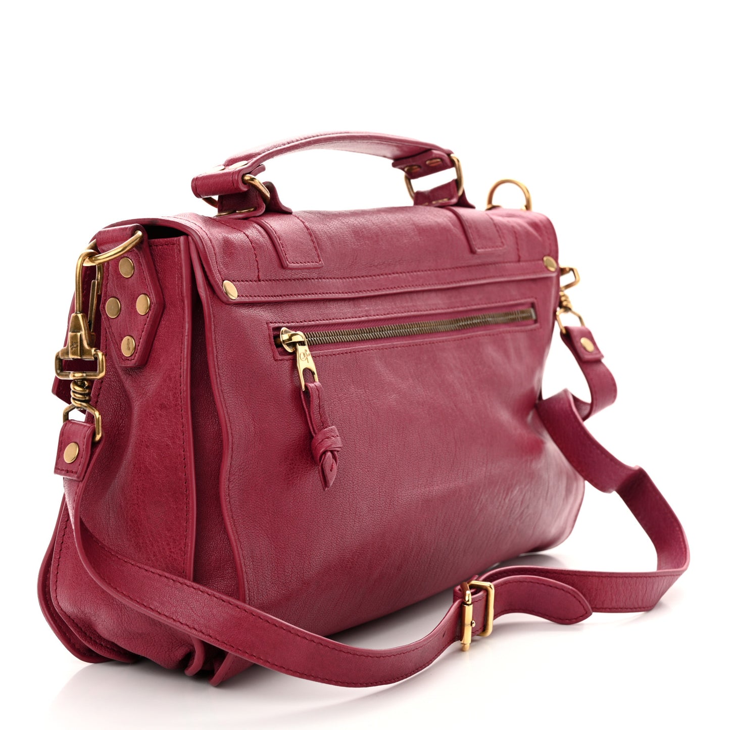 Lambskin Medium PS1 Satchel Raspberry
