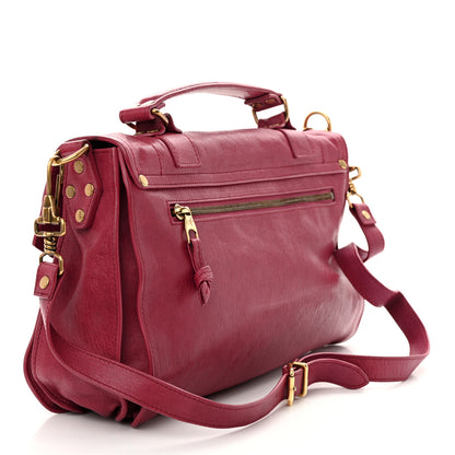 Proenza Schouler Lambskin Medium PS1 Satchel Raspberry 3 of 9