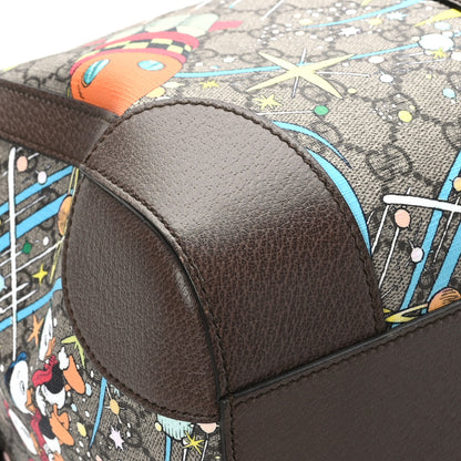 Gucci X DISNEY GG Supreme Monogram Donald Duck Retro Interlocking G Duffle Bag Beige Multicolor New Acero 8 of 12
